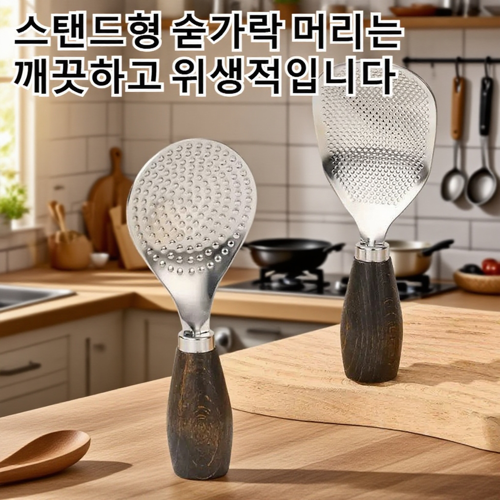밥솥 전용 스탠드형 스텐 밥주걱