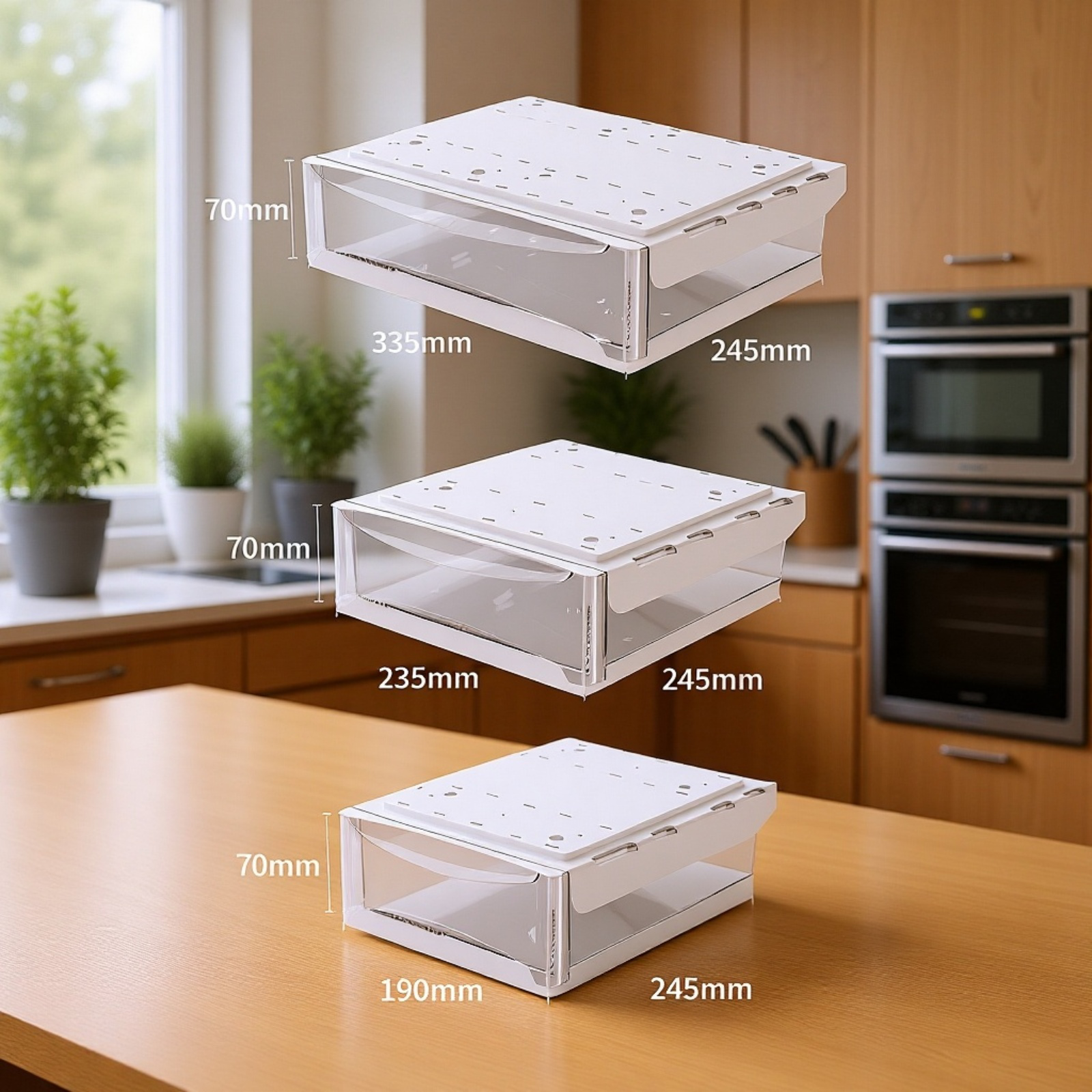 Gain d'espace avec tiroir de rangement invisible