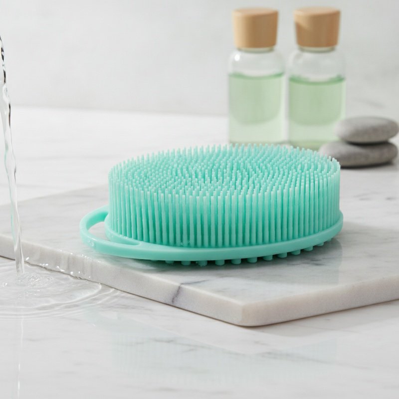 Baby Sensory Training Silicone Soft Bristle Shampoo Brush