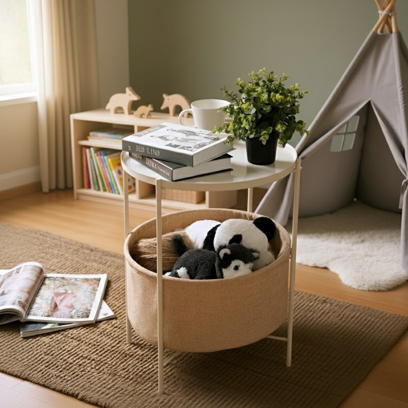 Modern Simple Iron Round Table