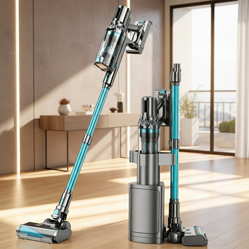 Cyclone Bagless Vacuum Cleaner, Handheld Upright Self-cleaning Design
