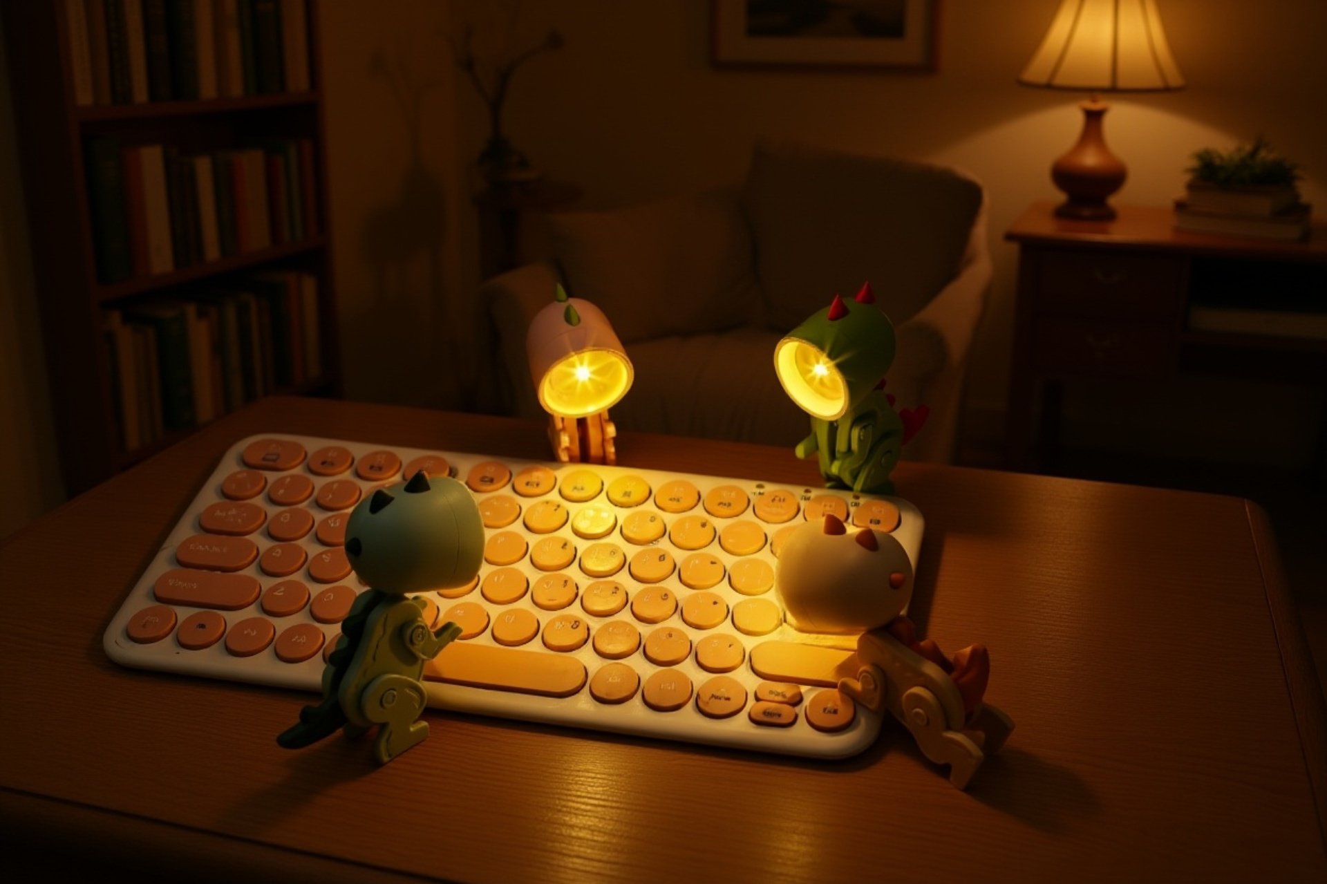 아이 선물로 인기 있는 공룡 야간등