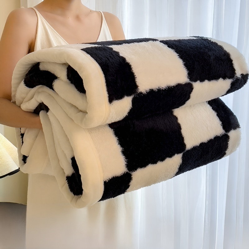 Manta multifuncional de doble cara para el hogar, cómoda y cálida, no destiñe
