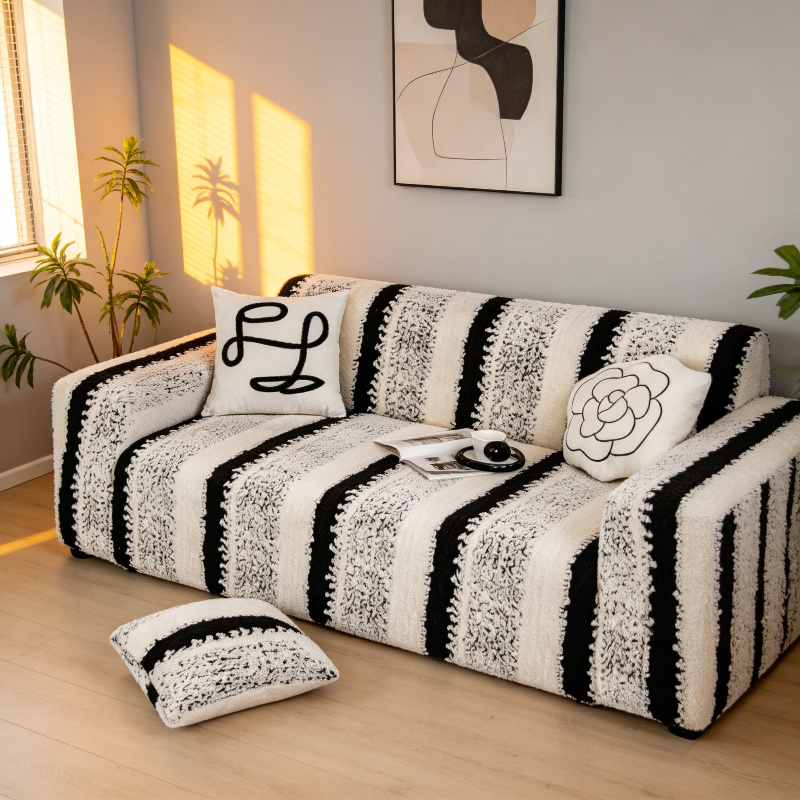 Roter Stretch-Fleece Sofaüberzug für Katzen