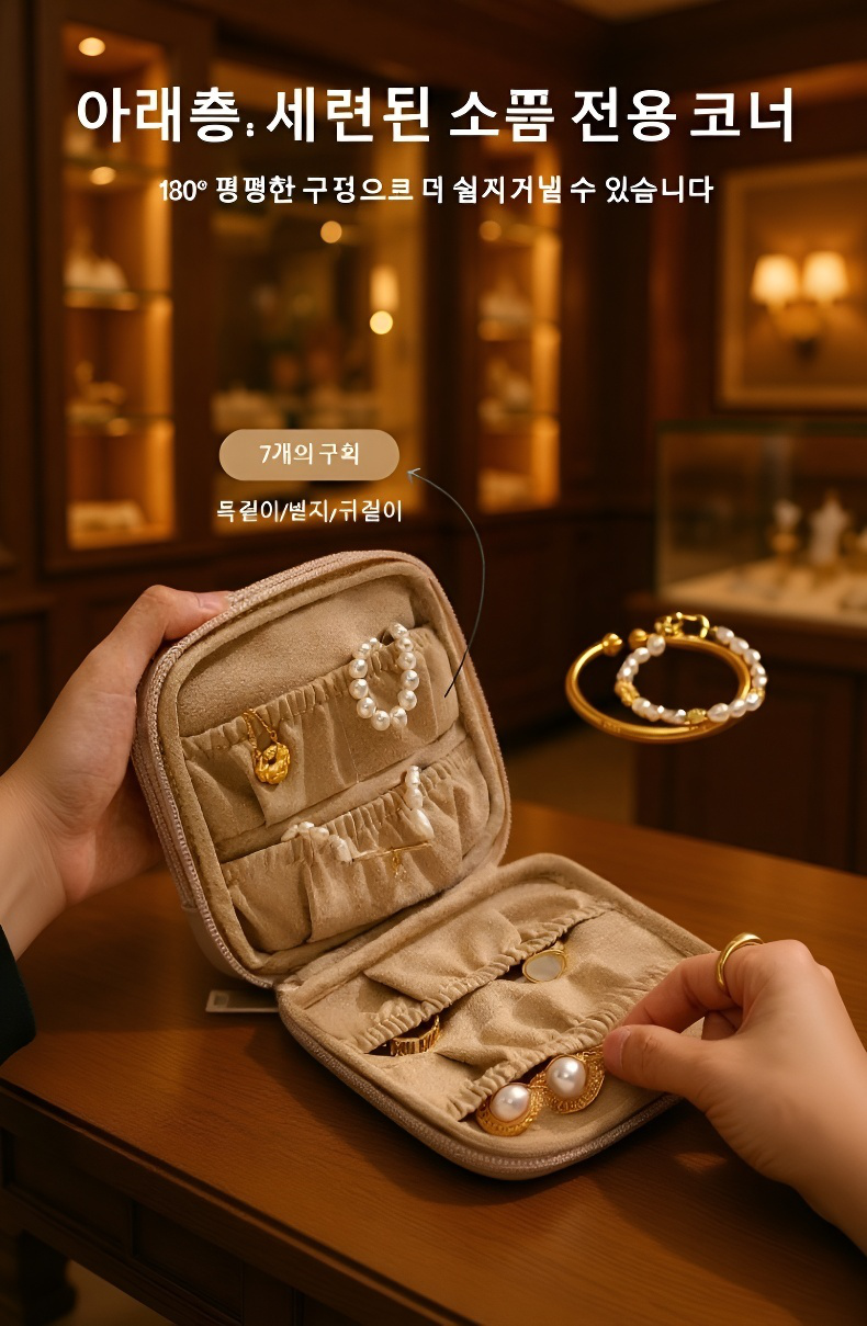 충격 방지 기능이 강조된 파우치 이미지