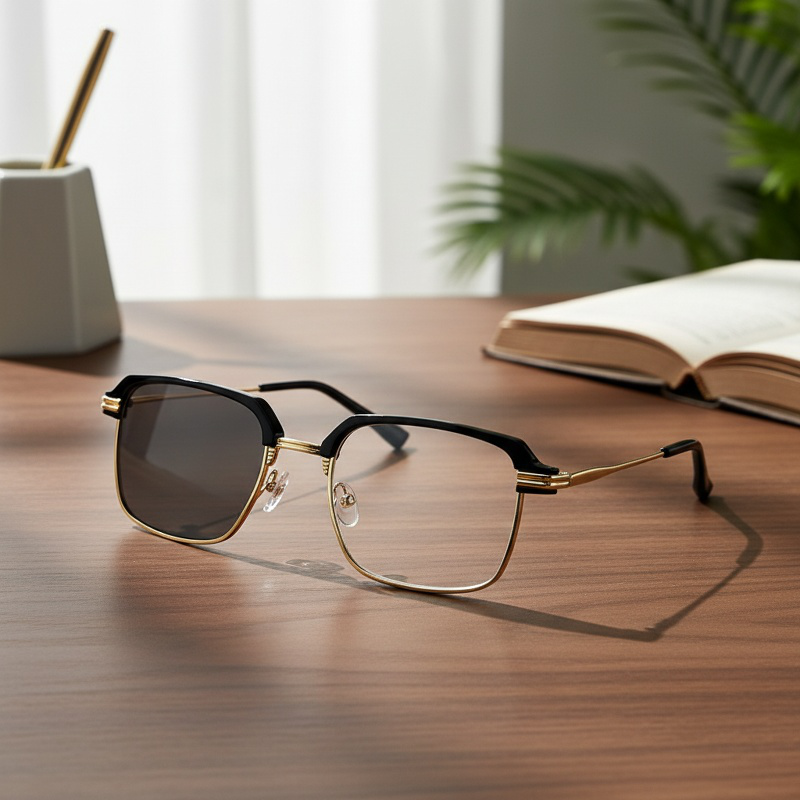 Lunettes de lecture tendance à verres photochromiques ajustables – Accessoire