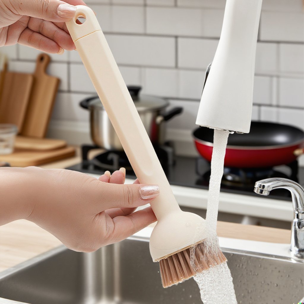 Küchenbürste für hygienische Geschirrreinigung