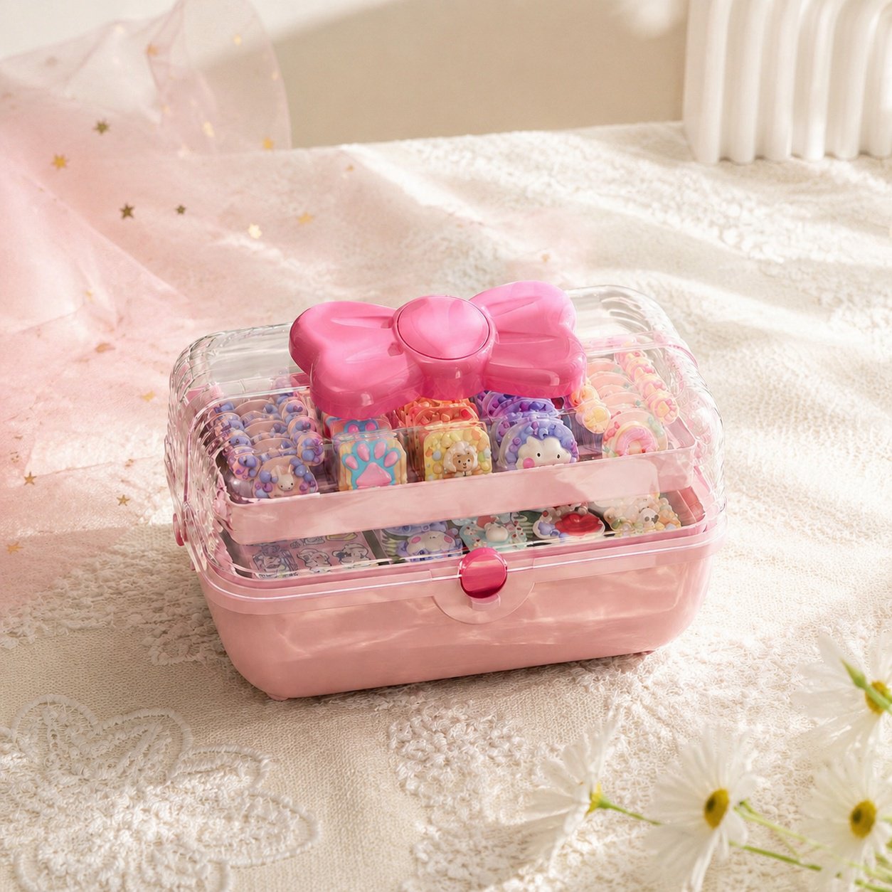 Hair Clip and Hair Accessories Storage Box for Home