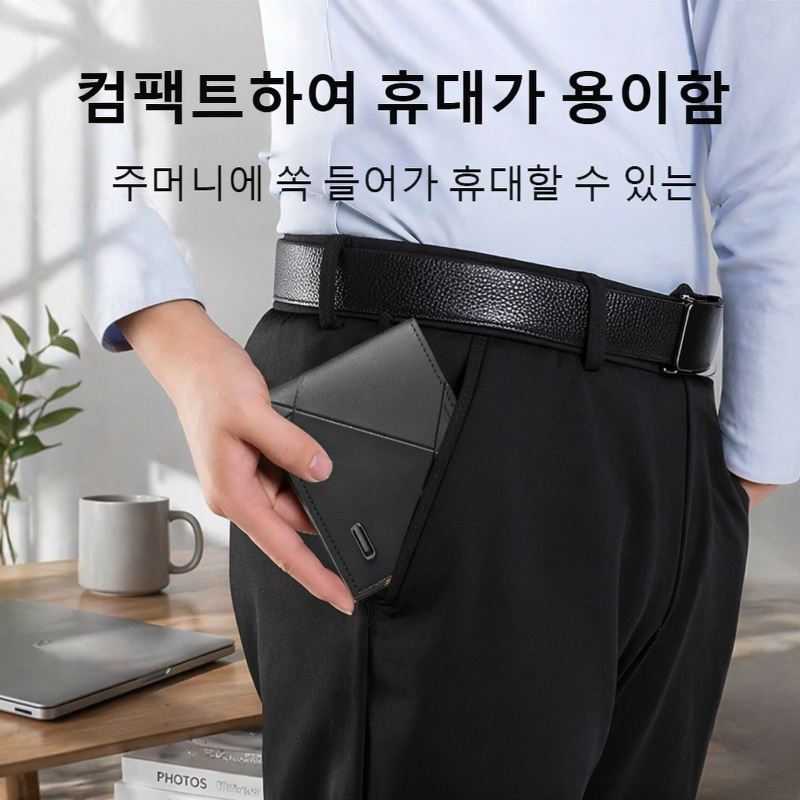 클래식 빈티지 다중 카드 슬롯 남성 짧은 지갑