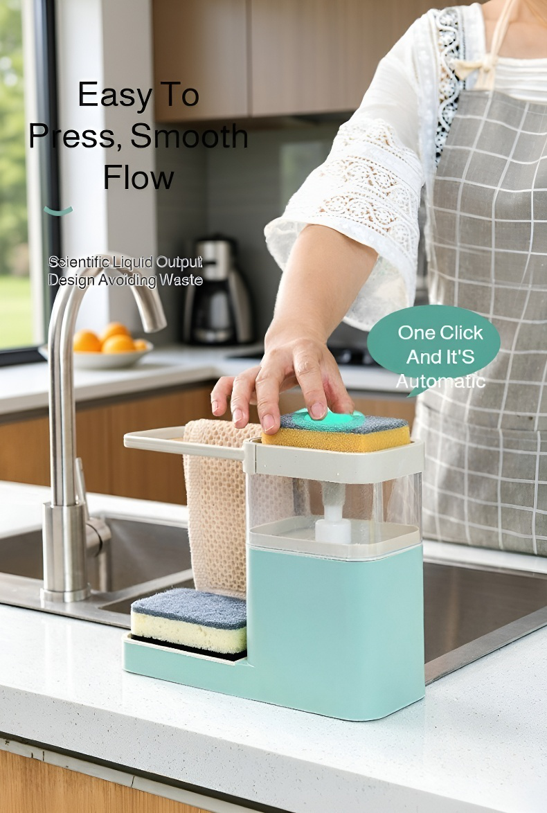 Multifunctional cleaner shelf for kitchen and bathroom storage