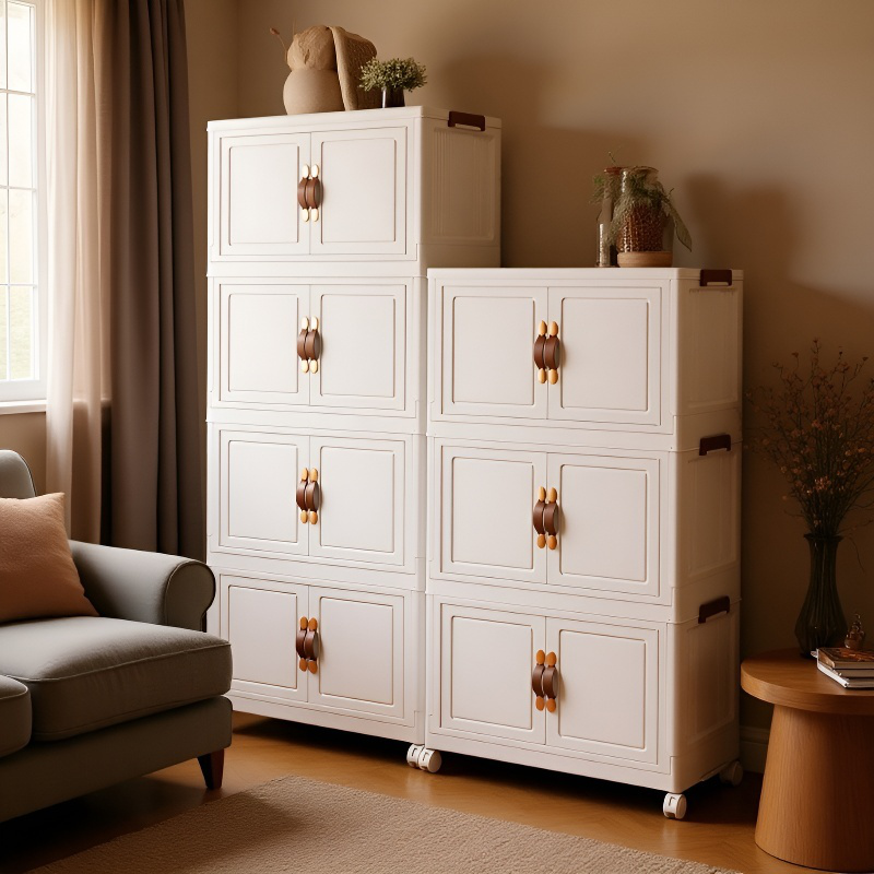 Foldable Multi-layer Storage Unit, Sleek and Durable for Versatile Organization