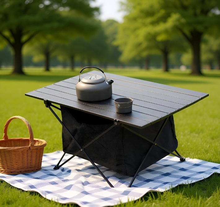 피크닉을 위한 휴대하기 좋은 테이블
