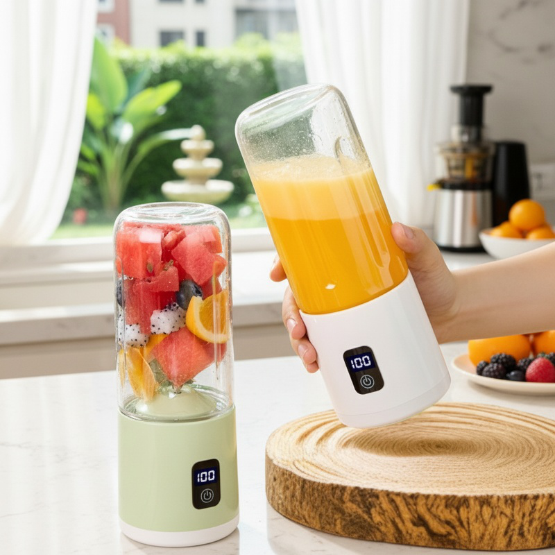 Rechargeable multifunctional juice cup for home use