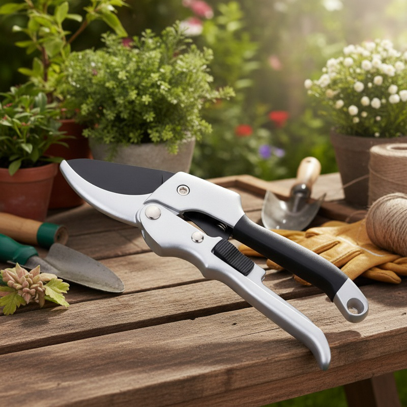 Pulley-Type Garden Pruning Shears for Rough Branches