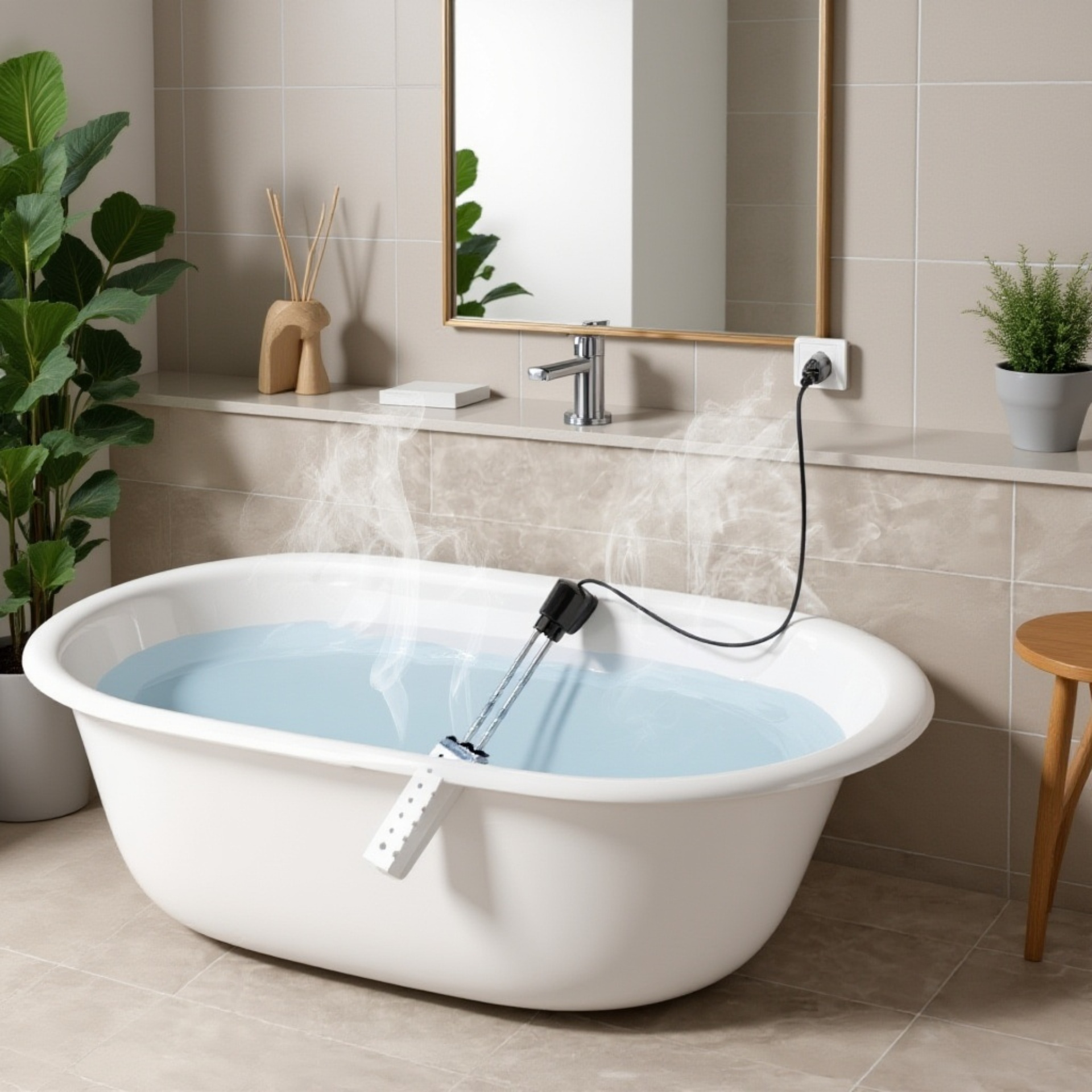 スイッチ付き浴槽用投入式ヒーター「速暖」