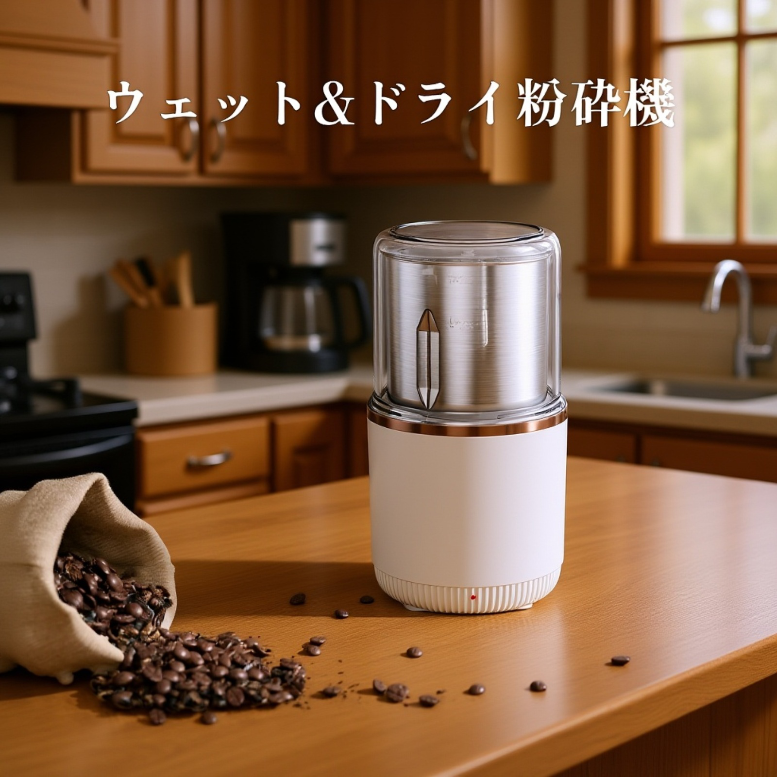分解洗浄可能なコーヒーグラインダー