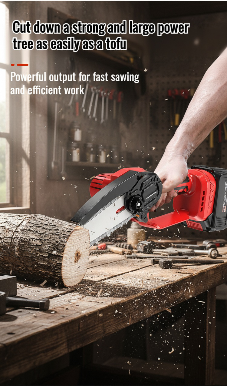 Lightweight electric saw for easy handling
