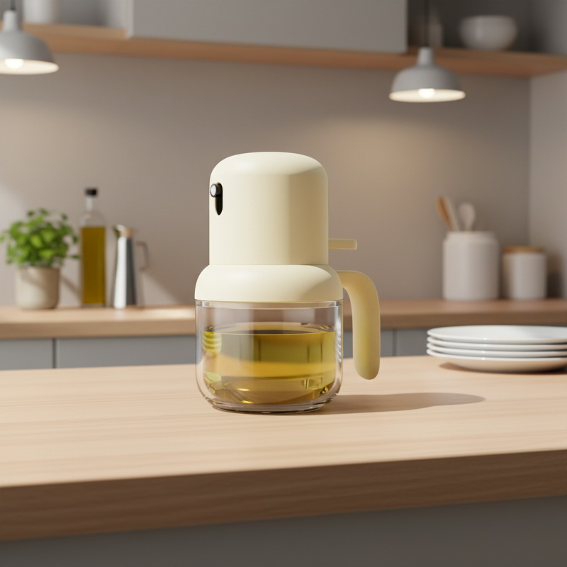 Pulvérisateur d'huile haute pression pour cuisine en action