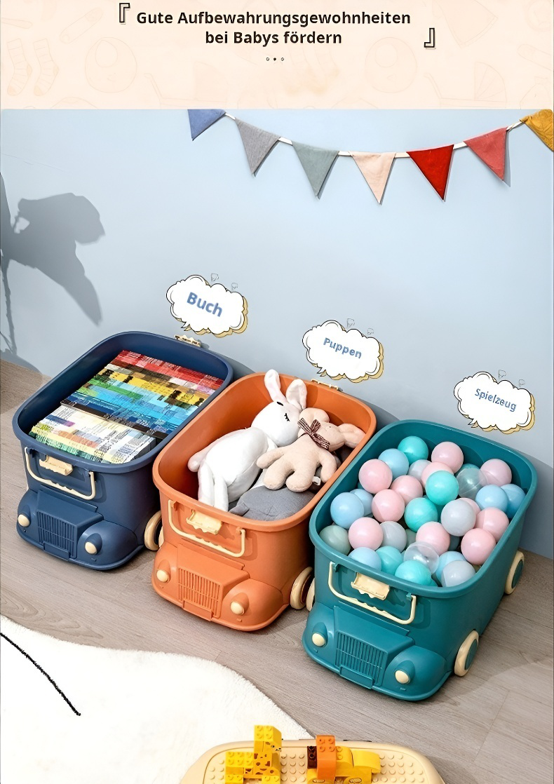 Griff der Lokomotive Spielzeug-Aufbewahrungsbox für einfaches Tragen