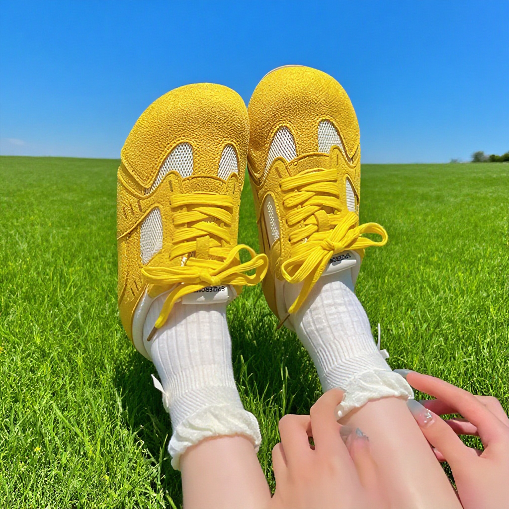 厚底メッシュのデクサンシューズ、夏用のつま先が閉じたハーフスリッパ、2025年の新作スニーカー、スリッポンカジュアルシューズ、ビルケンシュトック、サンダル