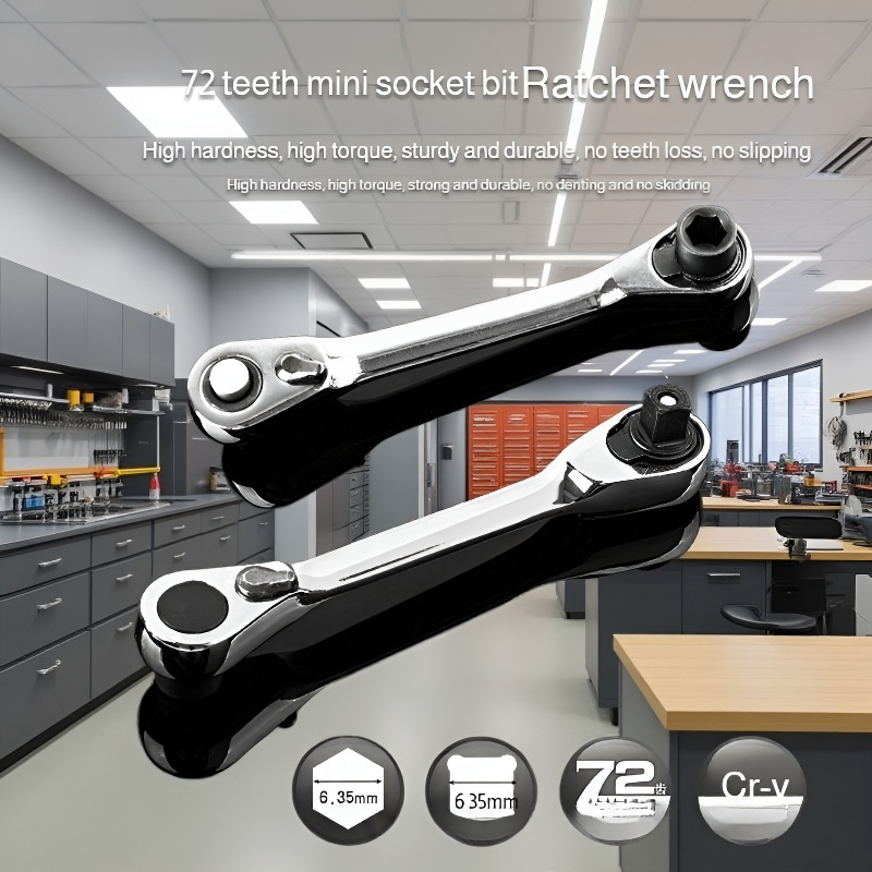 Batch Nozzle Driver Converter Wrench Home Multifunction 72 Teeth Portable