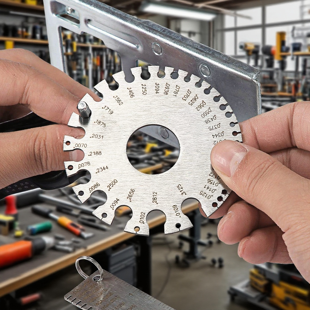 스테인리스 미국 표준선경 전선 금속 와이어 용접 게이지 자