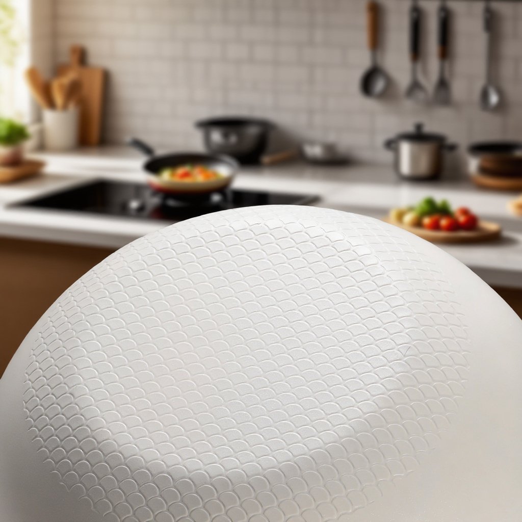 チタンクリスタルスノーフレーク磁器ノンスティックフライパン