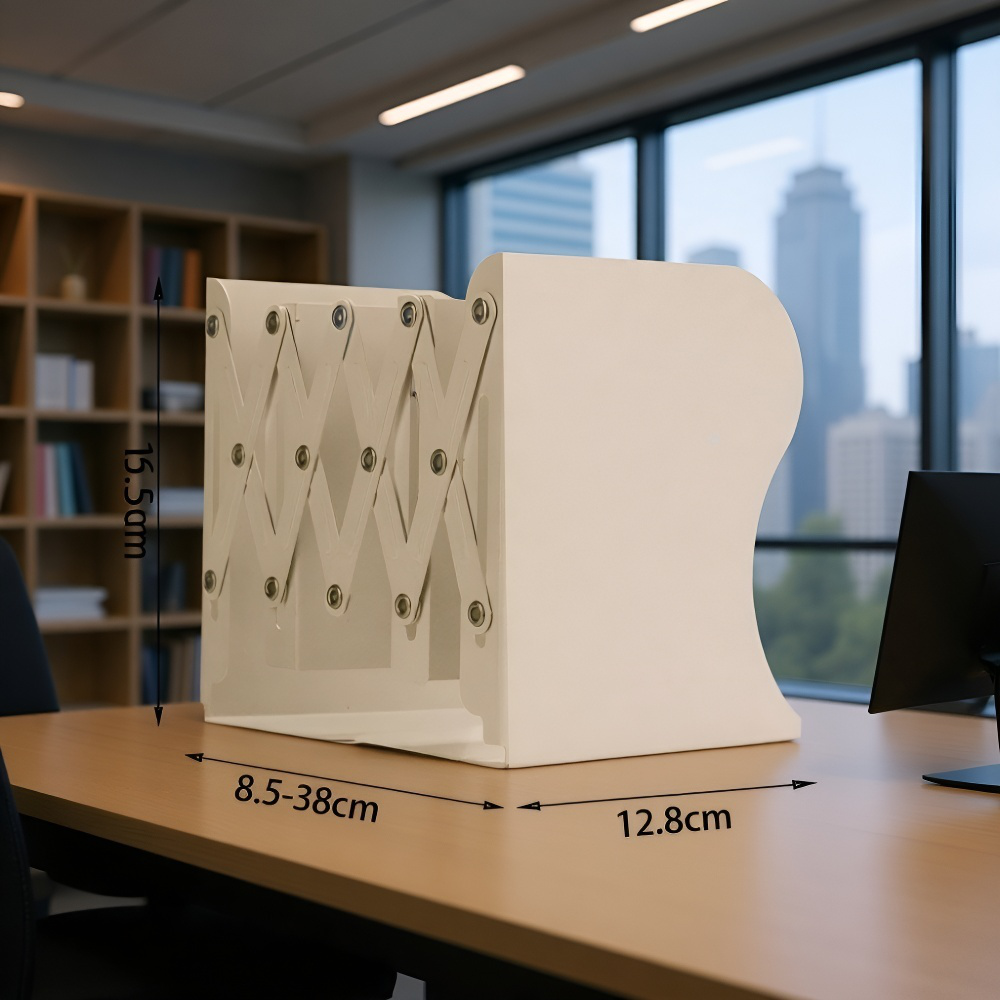 複数の本を支える伸縮書立て