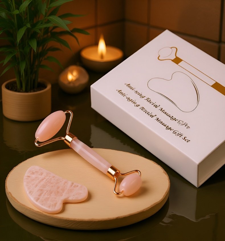 얼굴 마사지 전후 비교 이미지