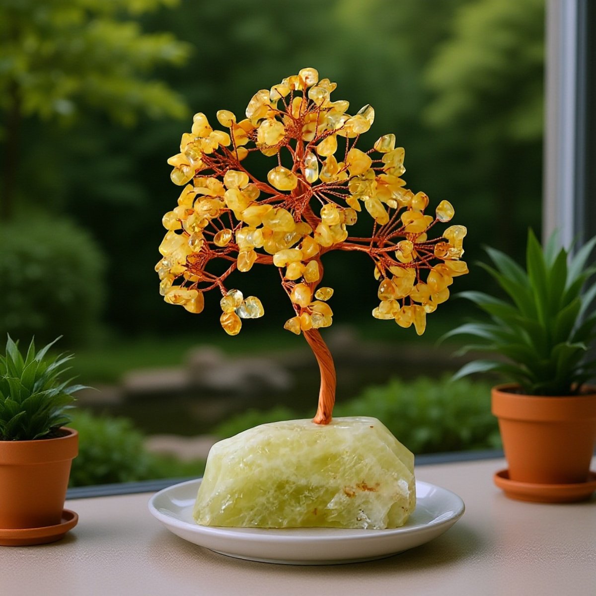 オフィス向け招财水晶樹飾り