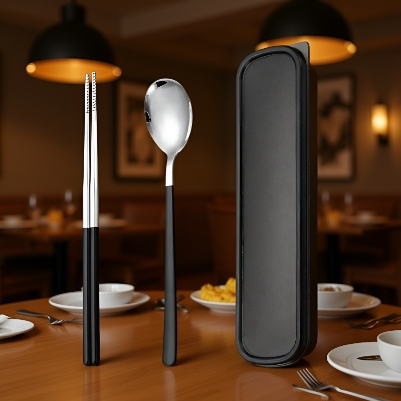 식기 세트의 위생적인 소재 설명 이미지