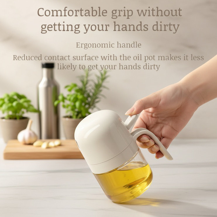 Home kitchen high pressure oil sprayer bottle