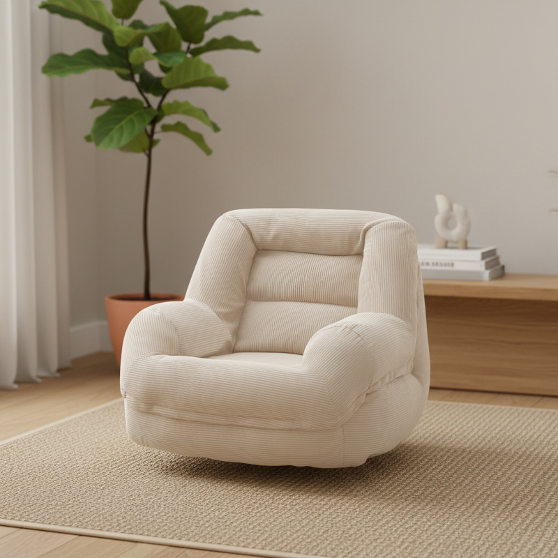Tatami Relax-Sessel, Einzelner Sitzsack aus Stoff, geeignet für Schlafzimmer und Balkon