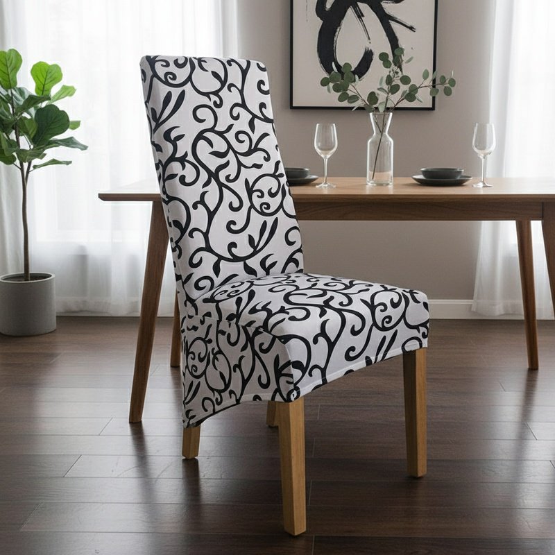 Slanting Chair Covers Chair Covers Various Patterns Office Stretch Printed