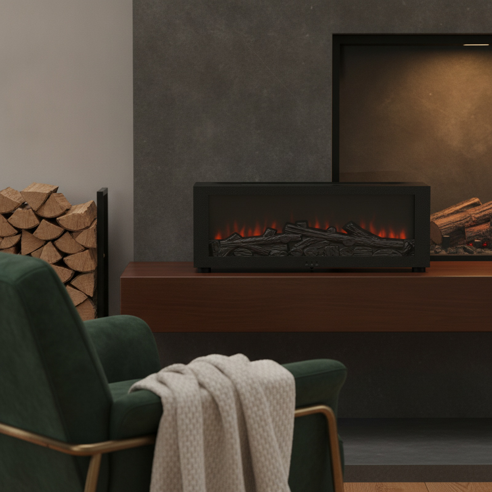 Humidificador con luz LED y diseño moderno