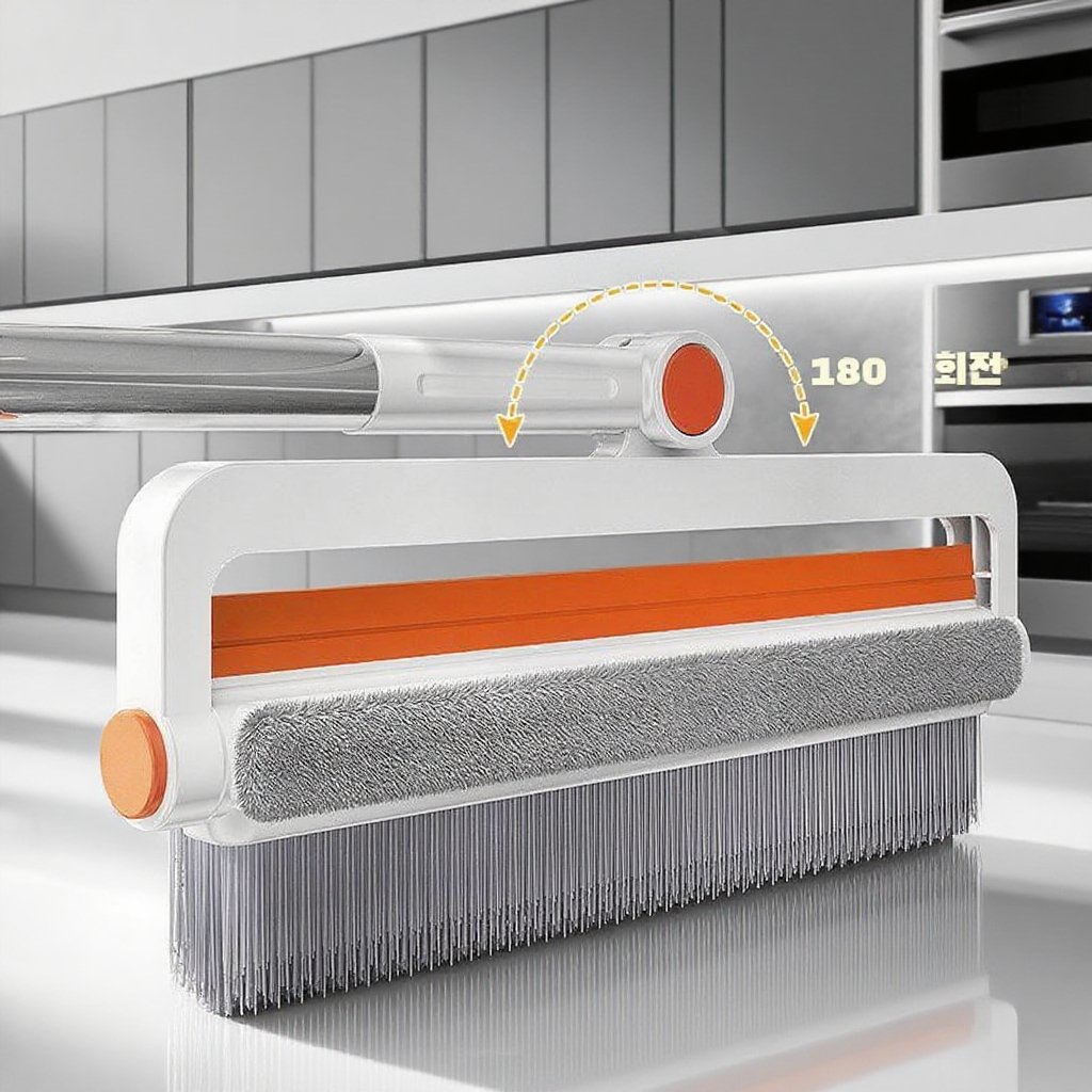 무사각 욕실 청소 브러시 긴 손잡이 바닥 브러시