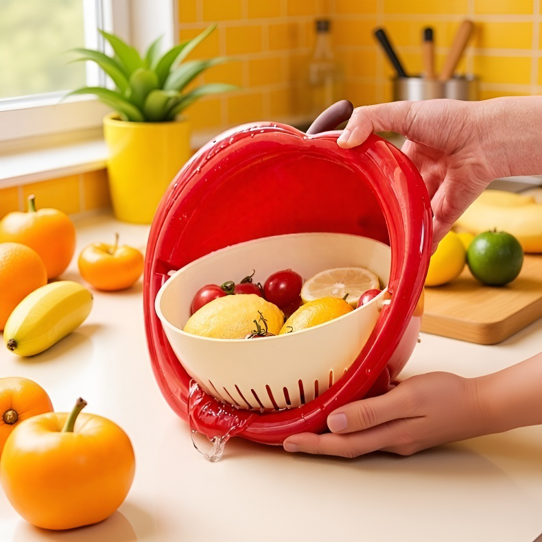 Cesta multiusos para cocina con forma de fruta
