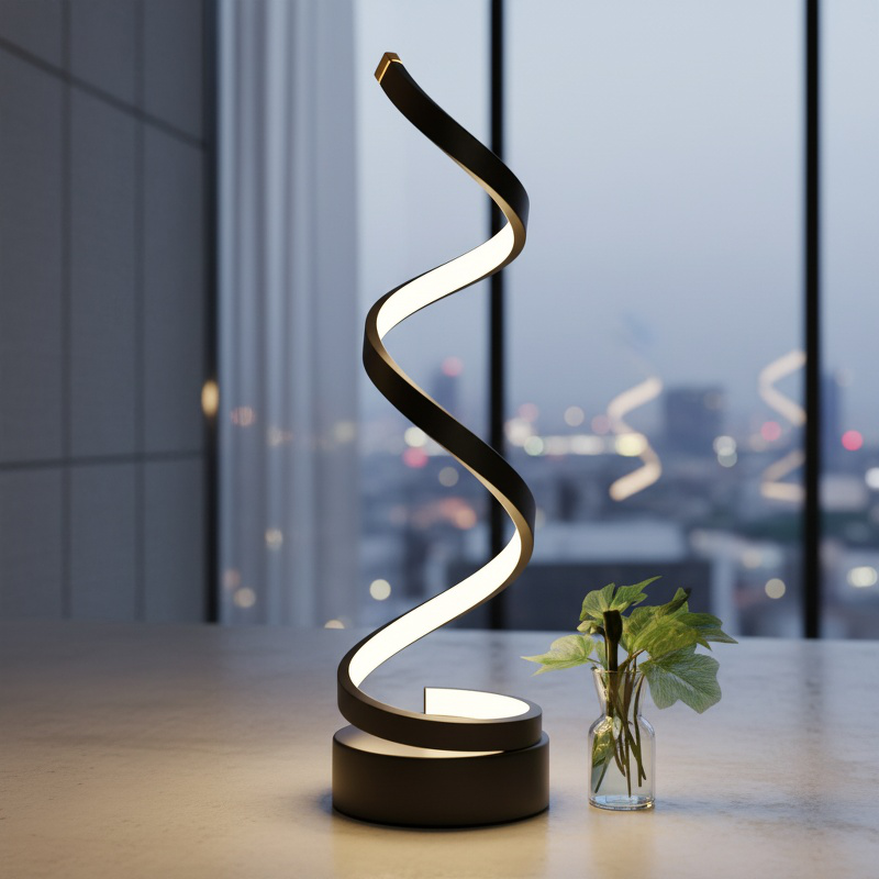 Contemporary office desk lamp with adjustable brightness