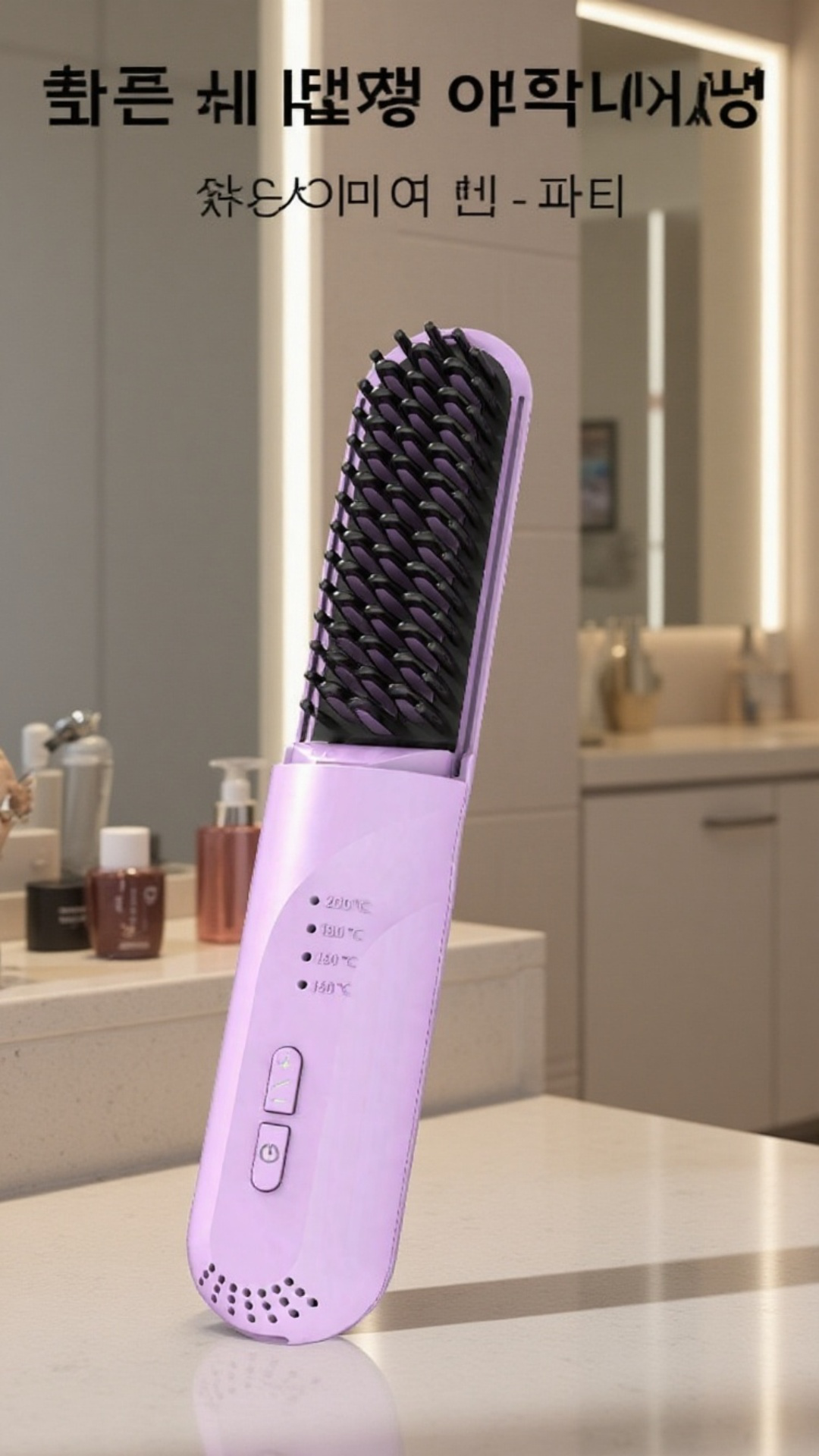 간편하게 스타일링 가능한 무선 빗