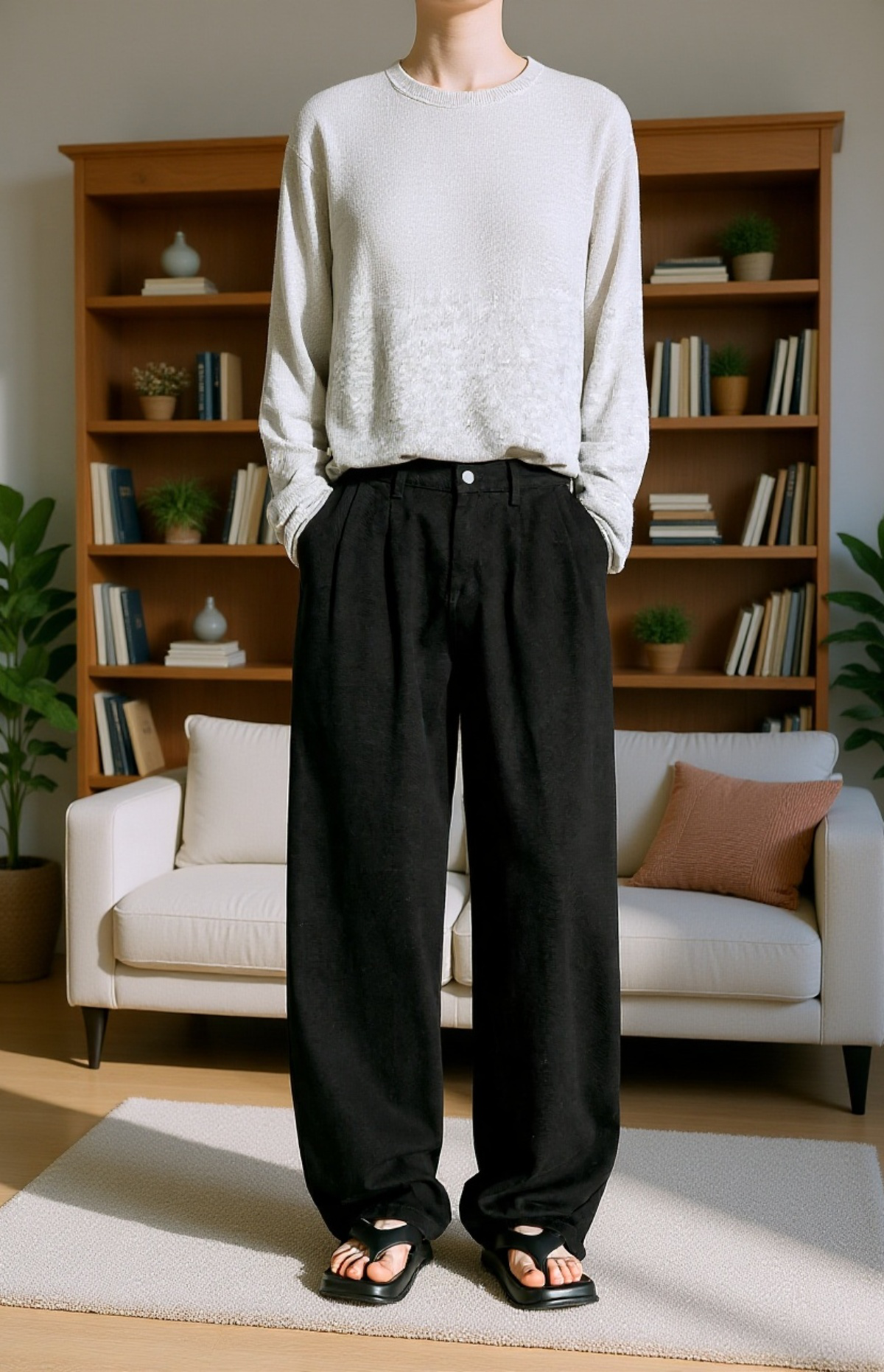 Zeitlose Retro-Denim-Hose für jeden Anlass