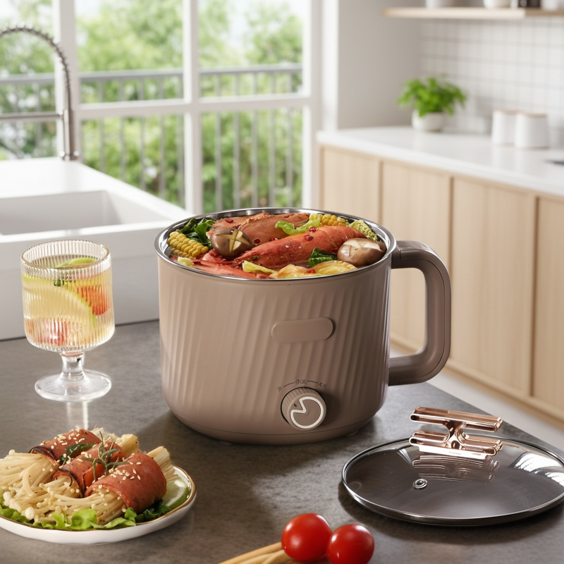 Student dormitory small stainless steel nonstick electric hot pot