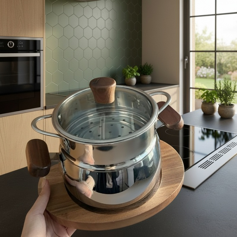 One-person food 316 stainless steel baby special food pot small milk pot household baby steaming and