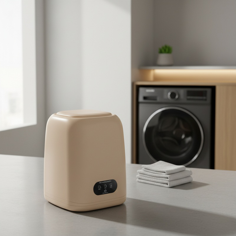 Compact household washing machine with dehydration function