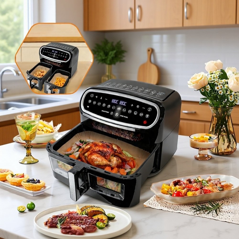 Papel para freidora de aire 6L/3L, papel para bandeja de horno