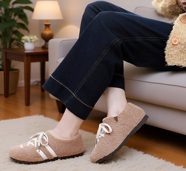 겨울철 외출에 적합한 기모 워커 신발