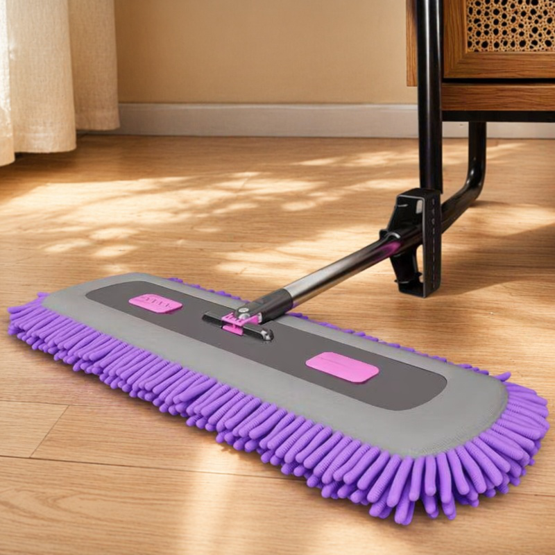 Handwaschfreier Flachmopp mit Clip-Tuch Groß Nass-Trocken