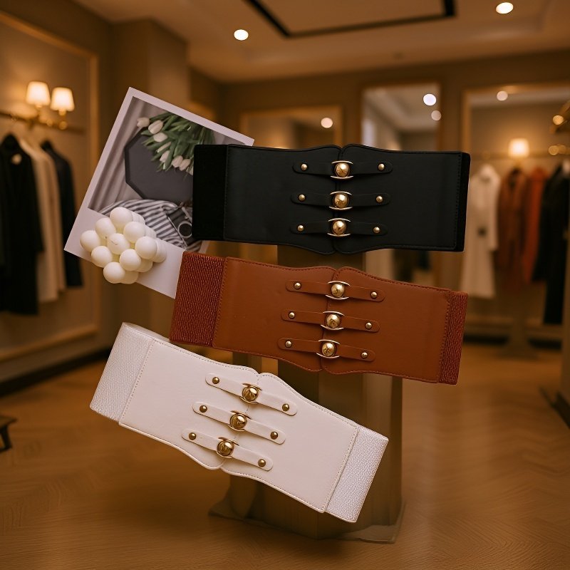 Retro elastický korzetový opasek na dámskou košili a svetr v palácovém stylu