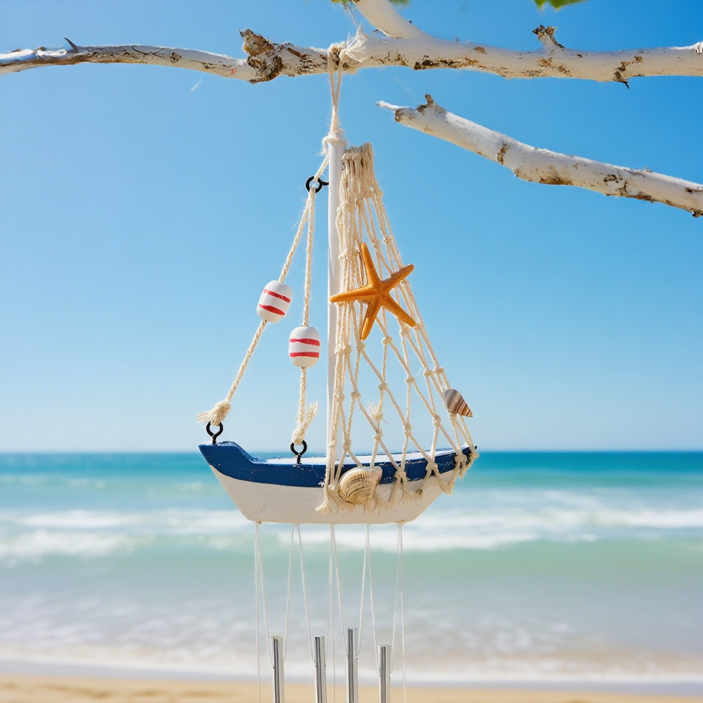 リビング用地中海風木製風鈴