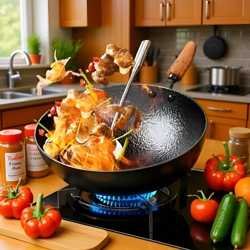 Household iron pot with nonstick coating