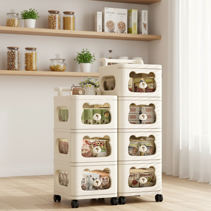 Armoire de rangement à plusieurs niveaux pour enfants vue générale